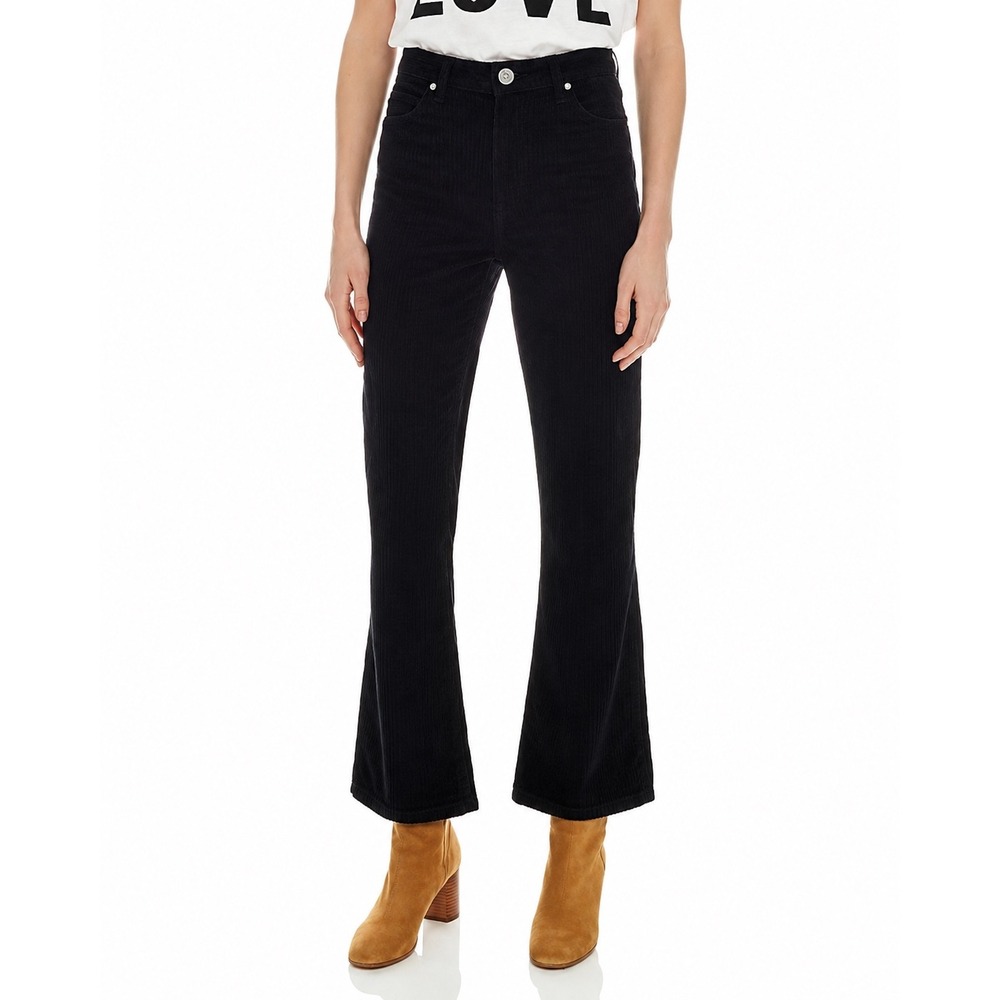 Sandro Paris Rudolphe Black High Rise Flare Jeans Womens Size 38